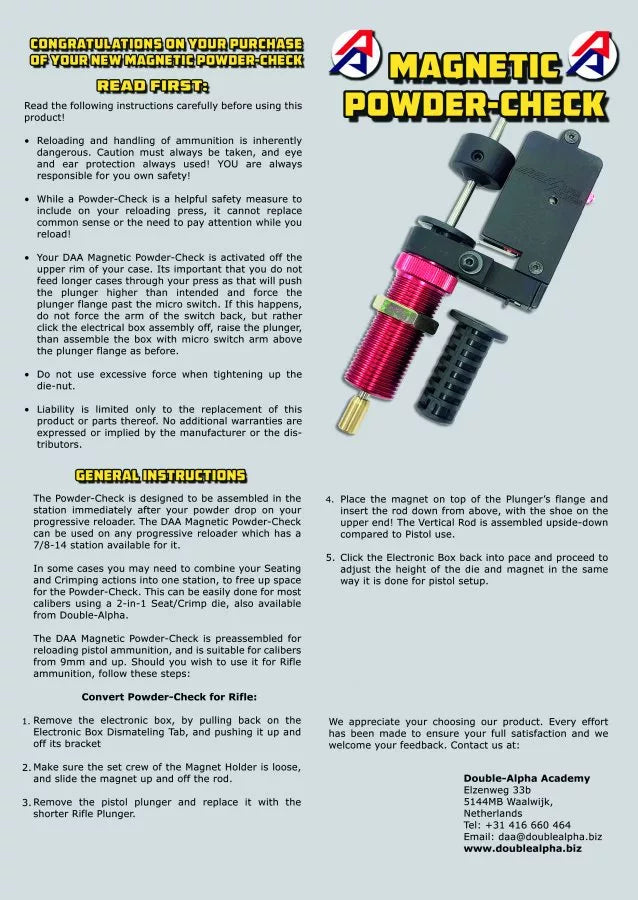 DAA Magnetic Powder Check 2.0