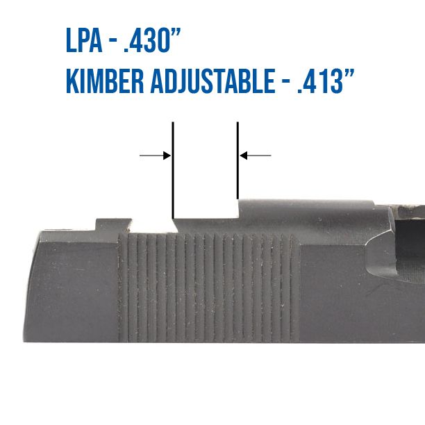 Kimber 1911 Adjustable Dovetail Mount for Docter, Burris Fastfire, Vortex Venom/Viper