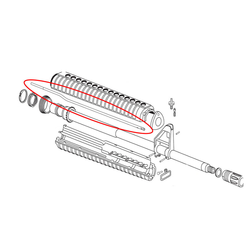 Eemann Tech Gas Tube for AR-15, Middle