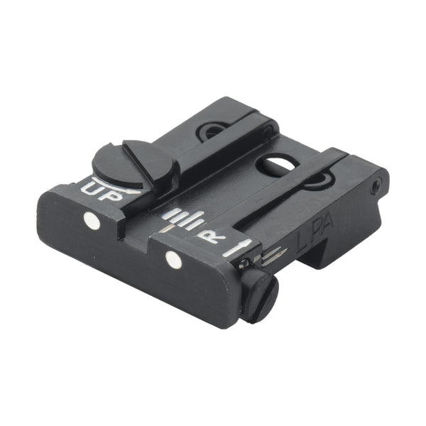 LPA TPU86BZ30 Adjustable Rear Sight with White Dots for CZ 75/SP01/Shadow 2