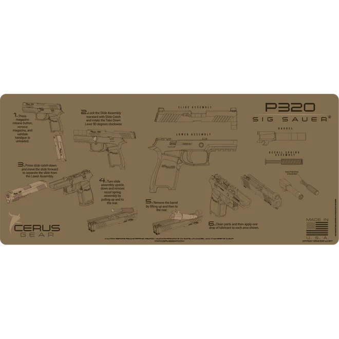 ProMat - Sig Sauer® P320 Instructional Gun Mat