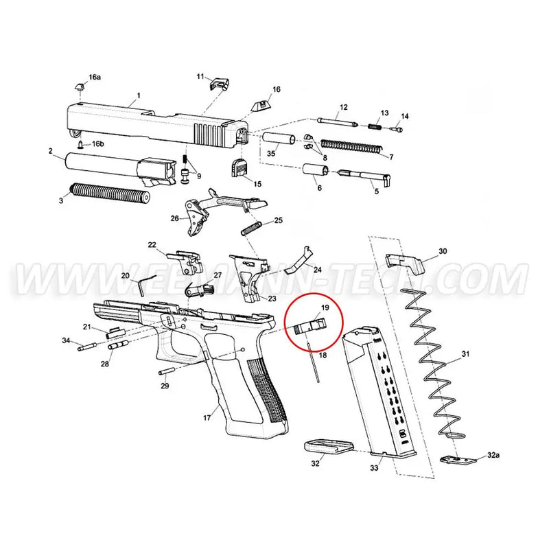 GLOCK GEN4 Magazine Catch Standard