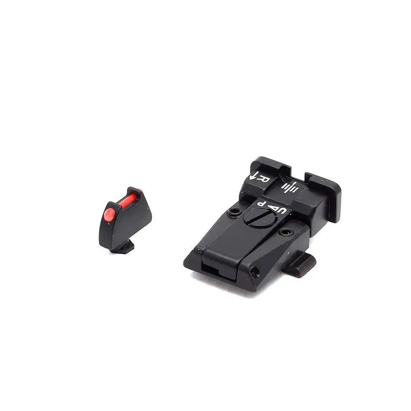 LPA SPR36GL7F Adjustable Sight Set for GLOCK with Fiber Optic Front