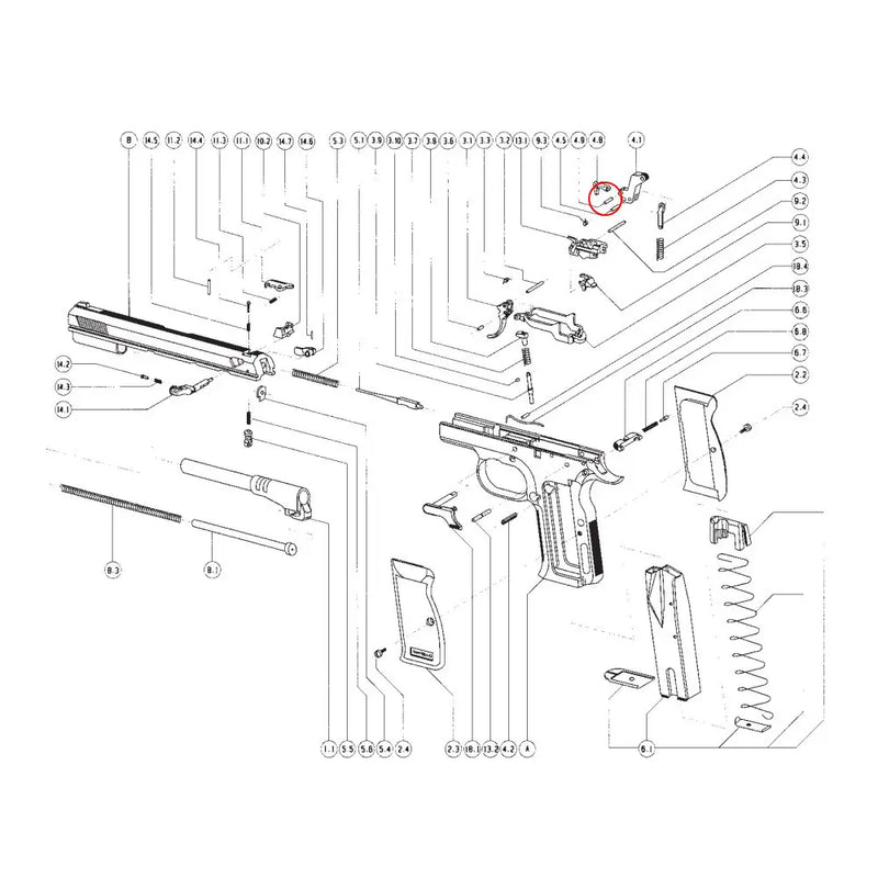 Tanfoglio Disconnector Pin